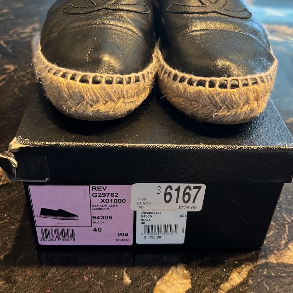 ***SOLD***Authentic EUC Chanel Lambskin Espadrille - Picture 8 of 13